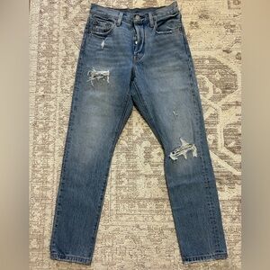 Levi's women's distressed 501 skinny jeans